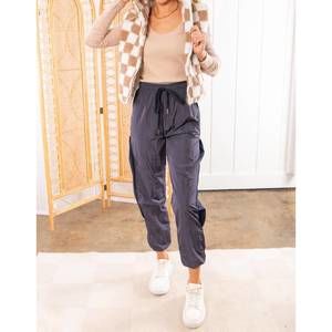 NEW VERY J number one sporty joggers in navy charcoal